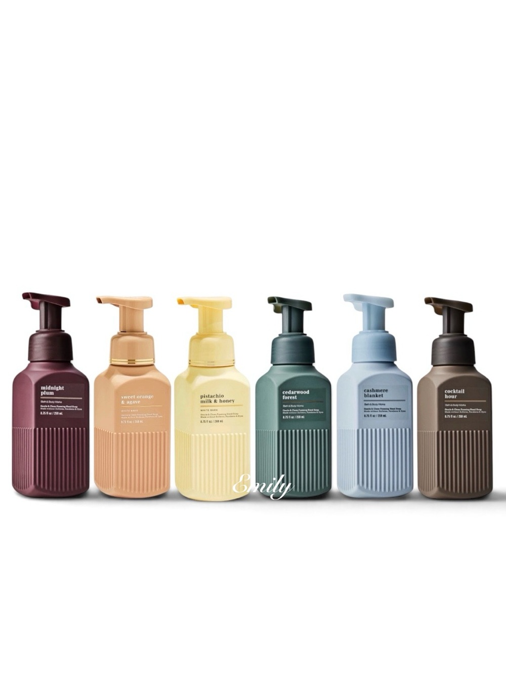 6X Bath & Body Works gentle & clean foaming hand soap 8.75 fl set collection